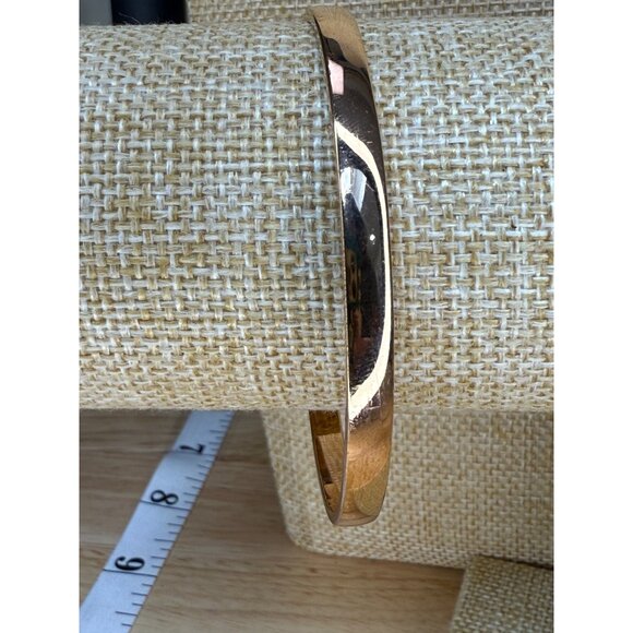 Kate Spade Rose Gold "Stop And Smell The Roses" Engraved Bangle Bracelet - Picture 4 of 7